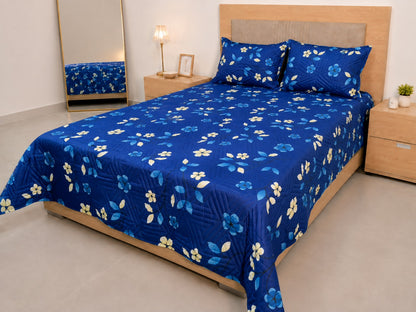 Colcha Unifaz para Cama Doble con 2 Fundas de Almohada – Nuevos Estampados