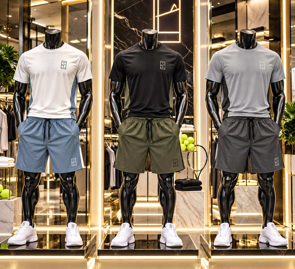 Conjunto de hombre con pantaloneta para look casual