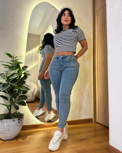 Jeans Skinny Push Up Bota Ceñida para Mujer | Nanivancy.Store