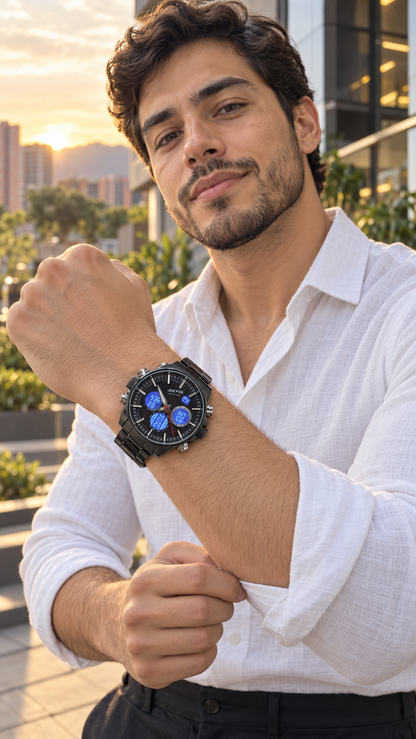 Reloj Joe Fox – Nueva Colección con Doble Hora y Cronómetro