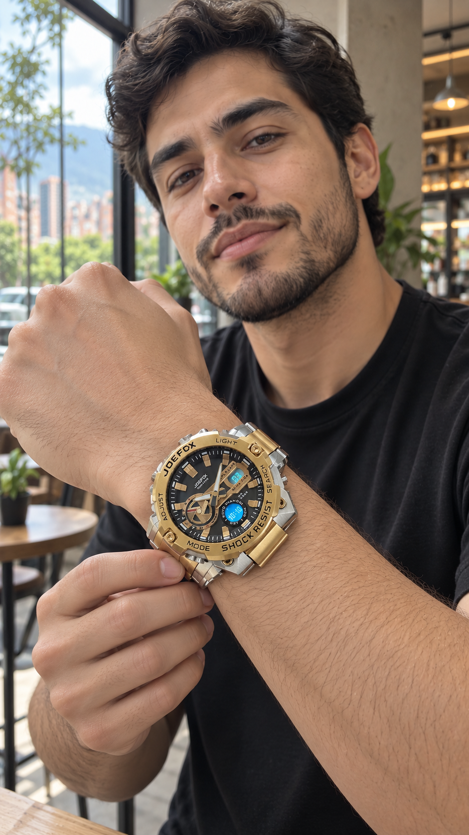 Reloj Joe Fox – Nueva Colección con Doble Hora y Cronómetro