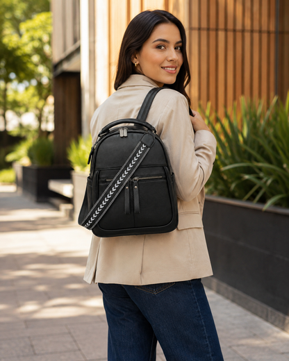 Morral Importado Bélgica – Cuero Sintético con Correa Manos Libres