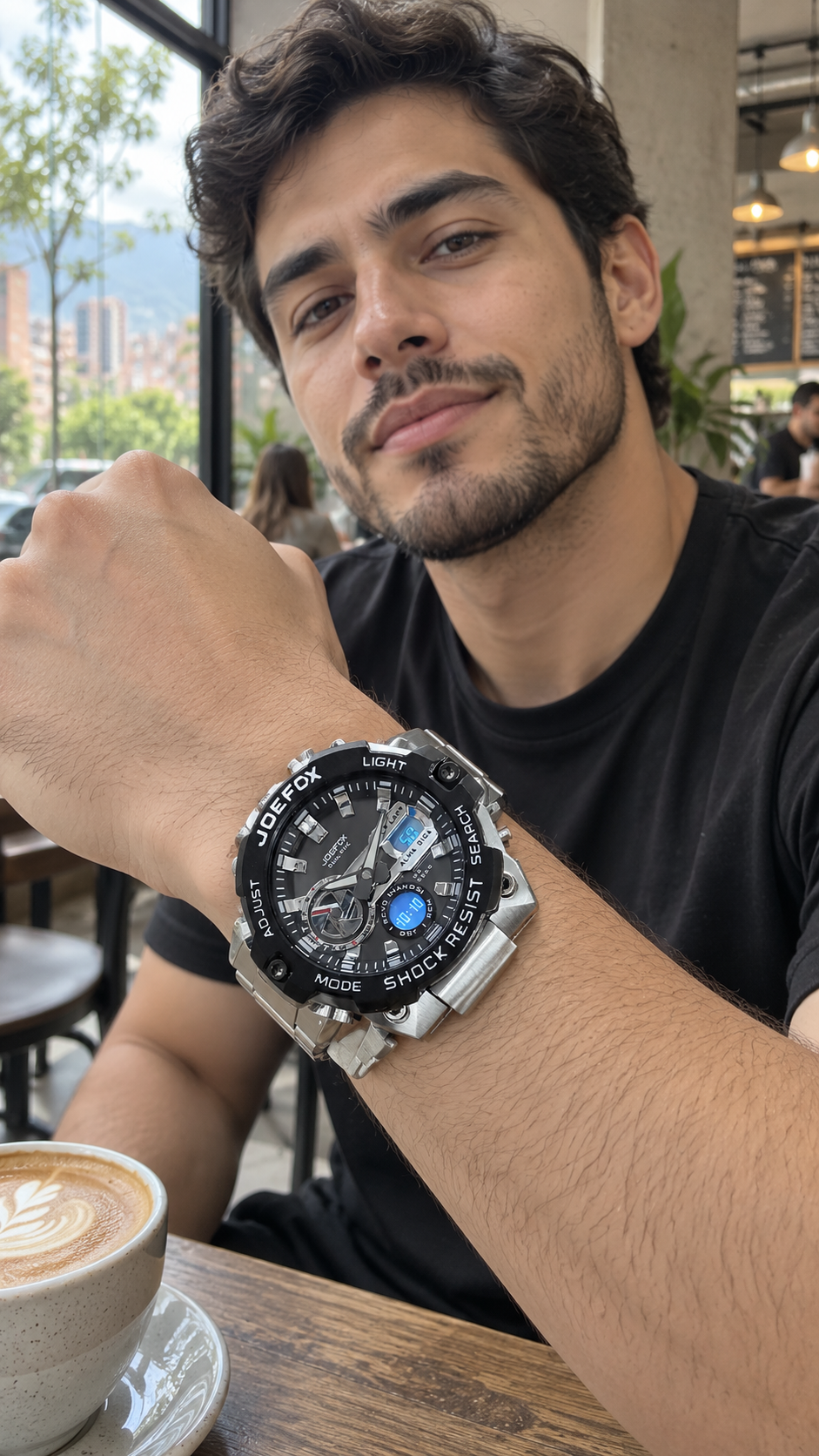 Reloj Joe Fox – Nueva Colección con Doble Hora y Cronómetro