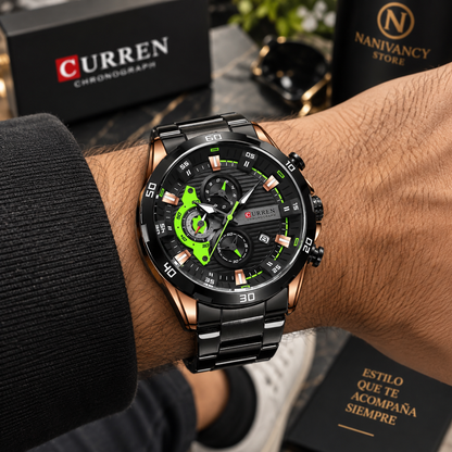 Reloj Curren para Hombre – Original con Cronómetro y Fechero
