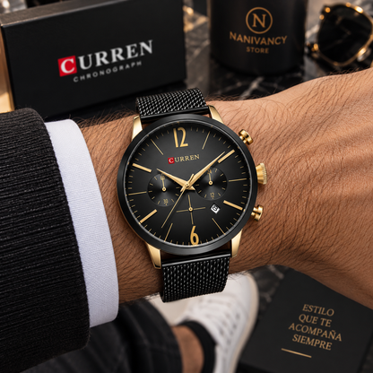 Reloj Curren para Hombre – Original con Cronómetro y Fechero